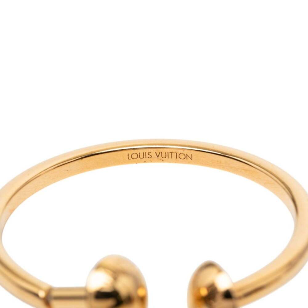 LOUIS VUITTON Gold Monogram Earrings - Picture 6 of 12